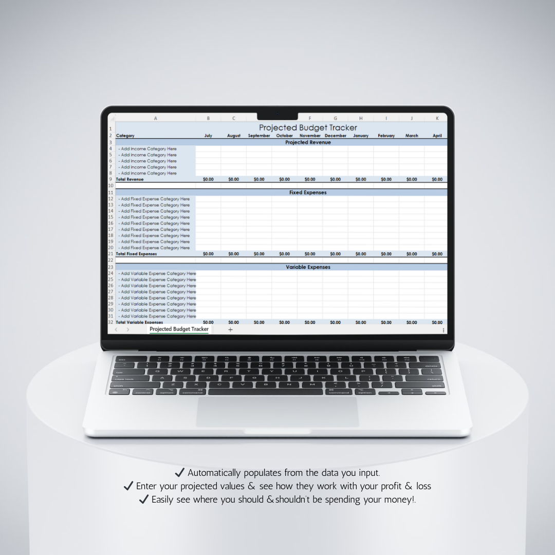 Business Budget Template