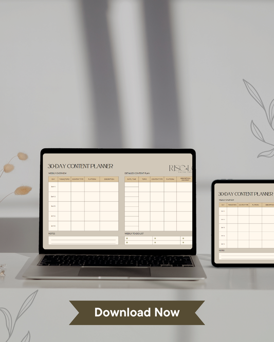 30-Day Content Planner – Your Ultimate Guide to Consistent & Strategic Content Creation!